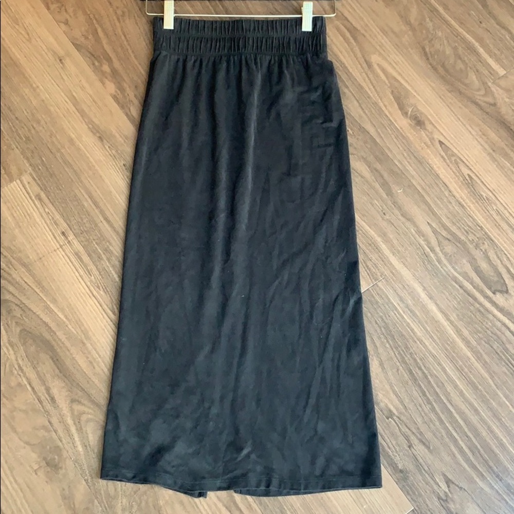 Otis and Maclain faux suede skirt